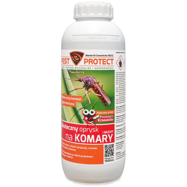 Skuteczny oprysk na komary cypermetryna PEST PROTECT 1L