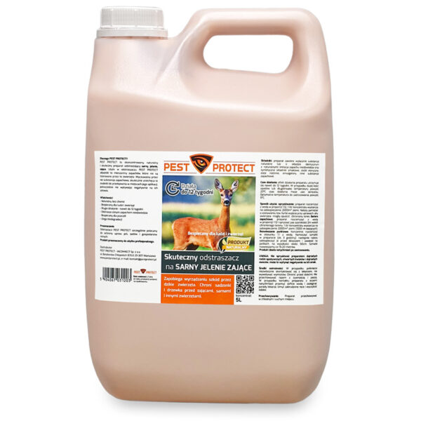 Odstraszacz Środek Preparat na Sarny Jelenie Zające Pest Protect 5L