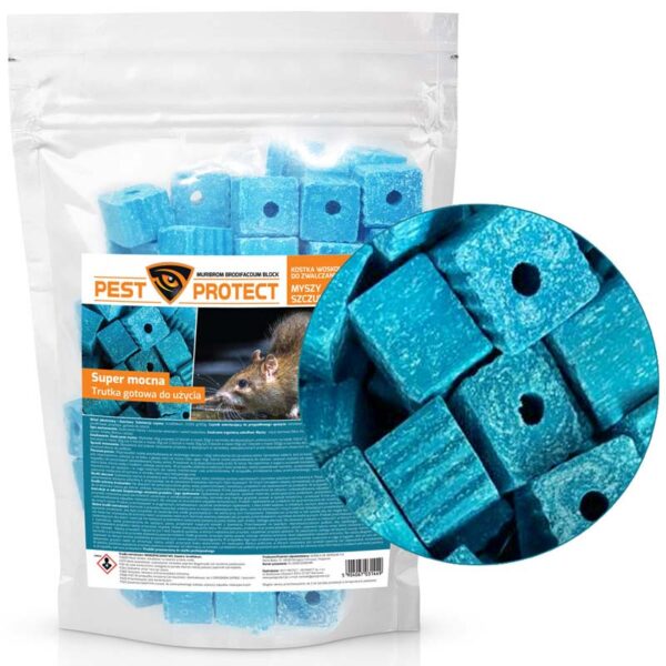 Silna trutka, kostka na szczury, myszy PEST PROTECT muribrom DDD