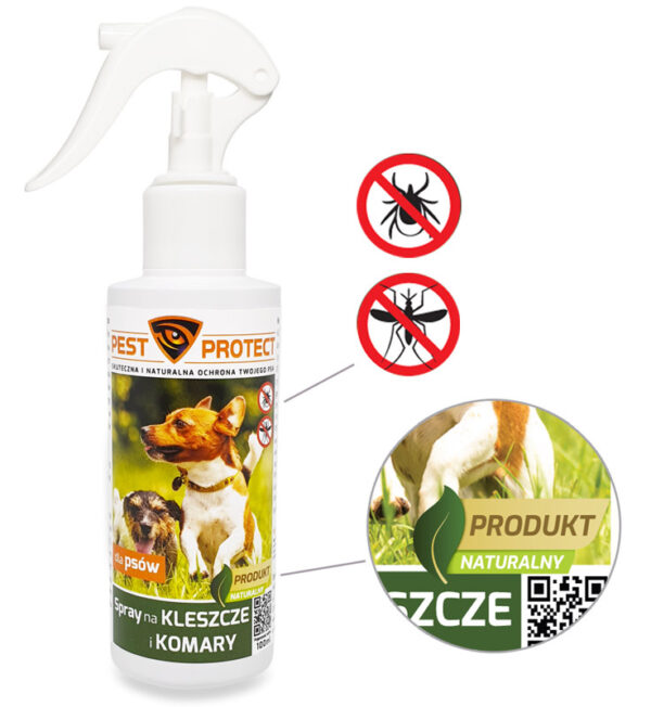 Spray, preparat na kleszcze, komary dla psów PEST PROTECT